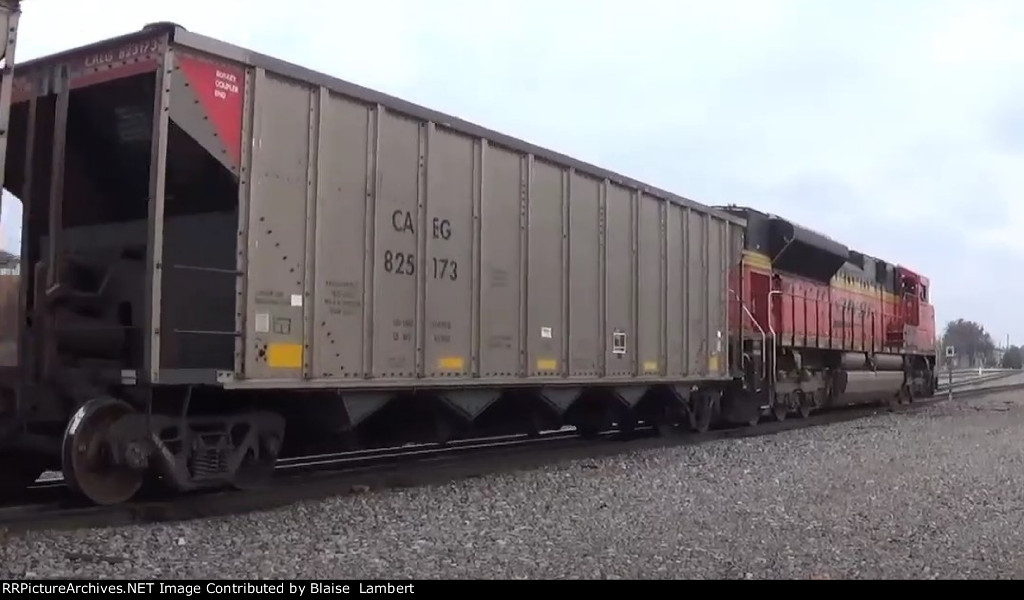 BNSF coal train DPU